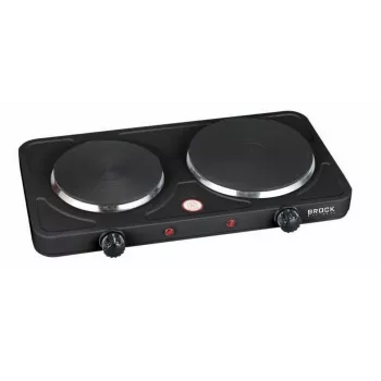 Brock EP 200 BK placa de cozinhar dupla, 2500 W, preto