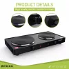 Brock EP 200 BK Placa elétrica de dois discos, 2500 W, preto