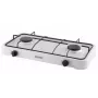 Brock GS 002 W fogão a gás de duas chamas, branco