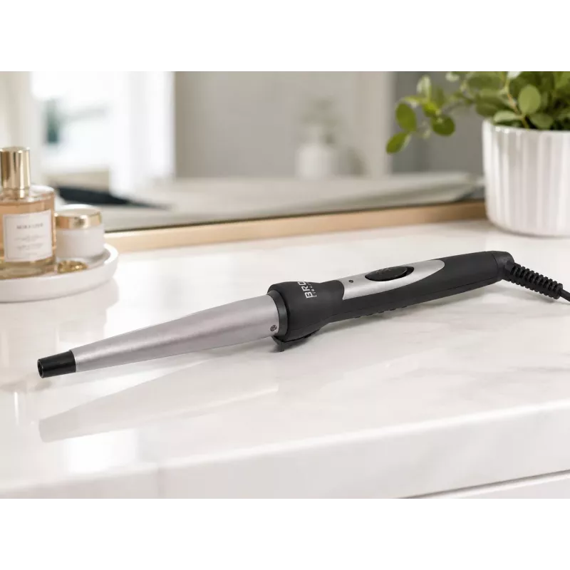 Brock HC 1325 BK Ferro de alisar cabelo 25W, preto