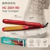 Crimper de cabelo em cerâmica Brock HC 2001 RD, 25 W, vermelho