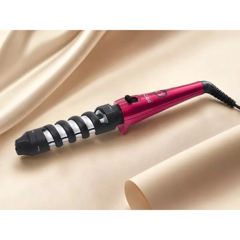 Brock HC 6201 PK Ferro de caracóis 40W modelador de cabelo, rosa