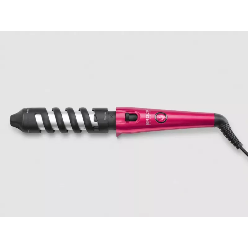 Brock HC 6201 PK Ferro de caracóis 40W modelador de cabelo, rosa