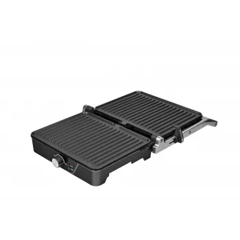 Grelhador de contacto elétrico Brock HCG 5000 SS 2000W, preto/aço