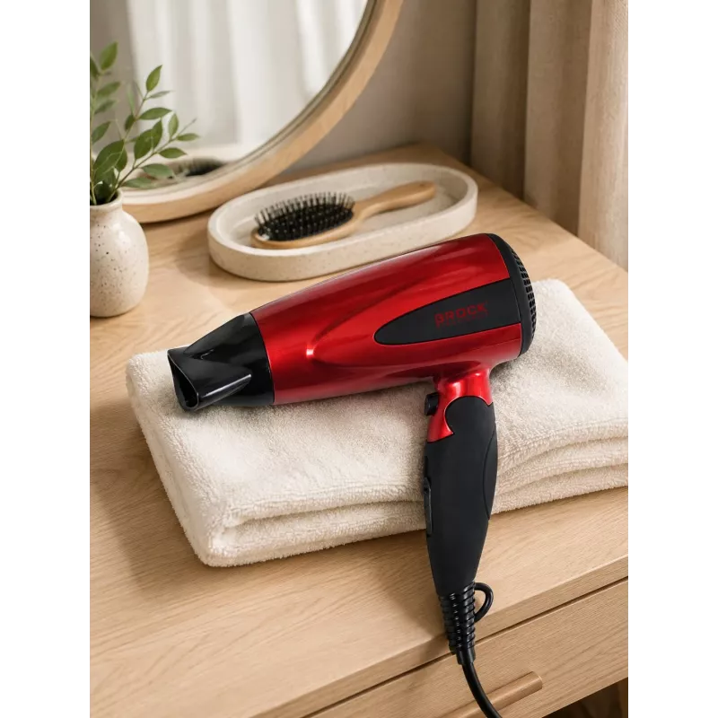 Secador de cabelo Brock HD 8501 RD 1600W, vermelho