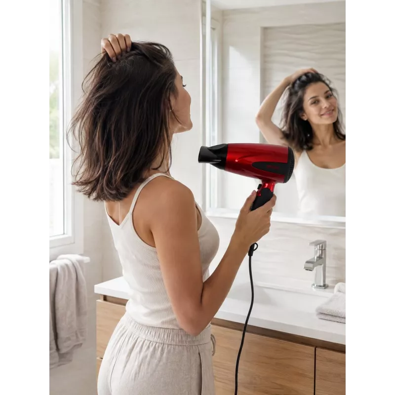 Secador de cabelo Brock HD 8501 RD 1600W, vermelho