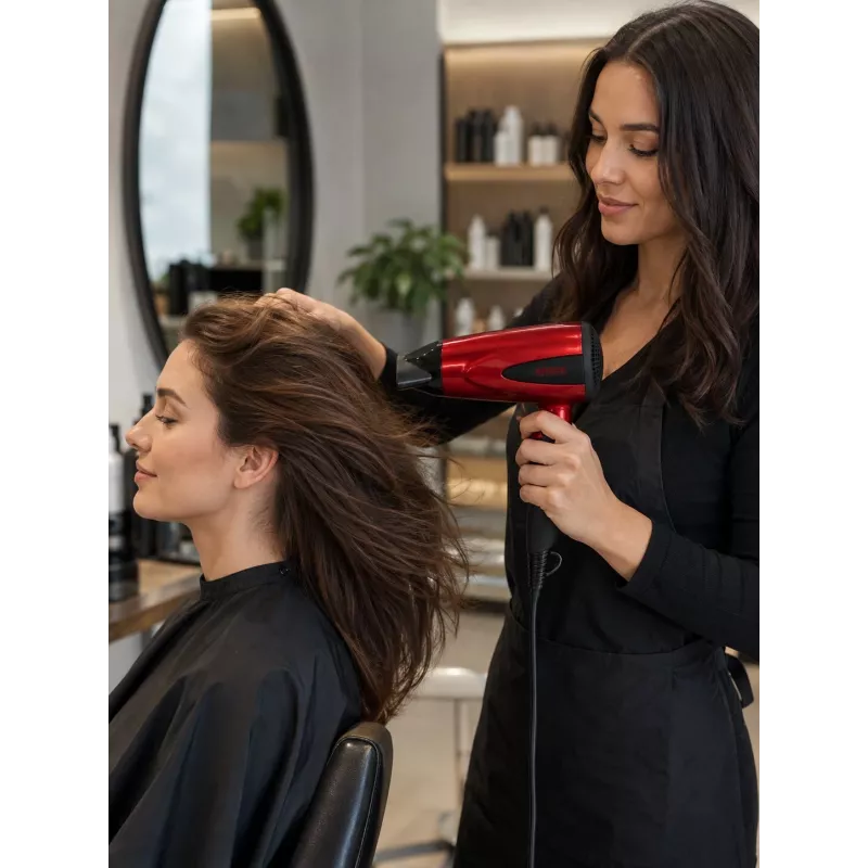 Secador de cabelo Brock HD 8501 RD 1600W, vermelho