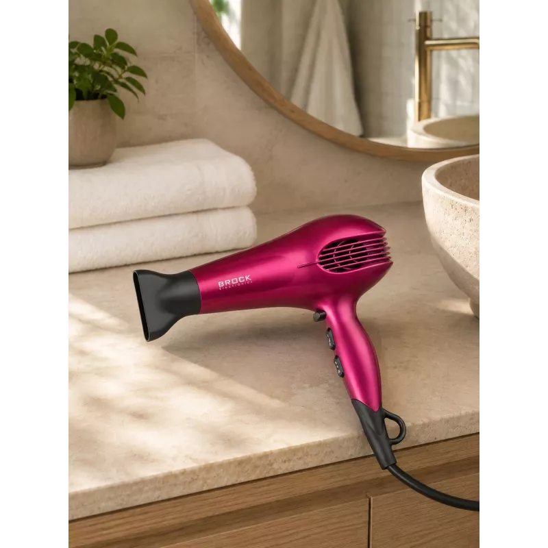 Secador de cabelo Brock HD 9501 PK 1800W, rosa