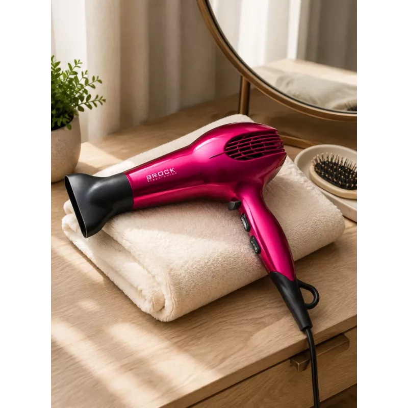 Secador de cabelo Brock HD 9501 PK 1800W, rosa