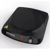 Brock HPI 3001 BK Placa de Cozinha Individual 1200W, 17,7 cm, Preto