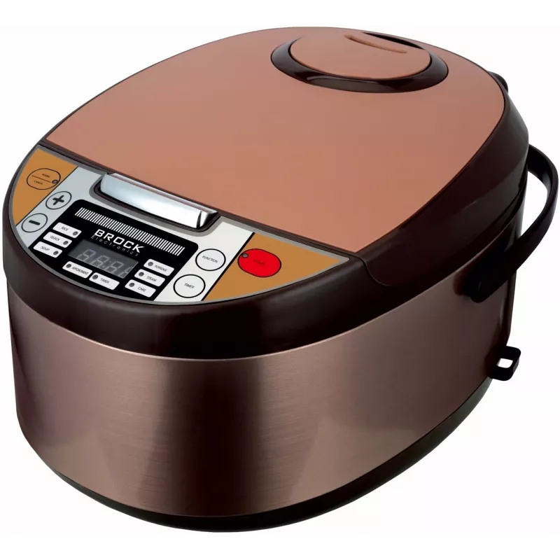 Panela elétrica multifunções Brock MC 1110 5L 900W preto/prateado
