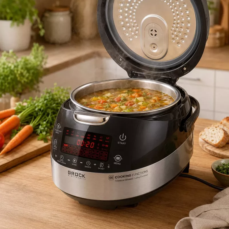 Panela elétrica multifunções Brock MC 6601 SS High Grade 5L 860W