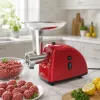 Máquina de picar carne Brock MG 1502 RD 1500W, vermelho/aço