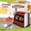 Máquina de picar carne Brock MG 1601 RD 1400W, vermelho/aço
