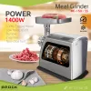 Máquina de picar carne Brock MG 1601 SS 1400W, vermelho/aço