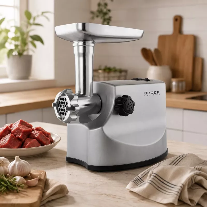 Máquina de picar carne Brock MG 1800 SS 1800W, aço inoxidável