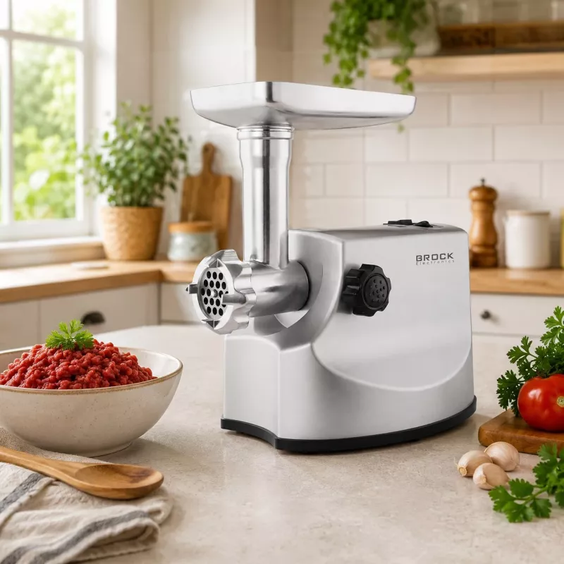 Máquina de picar carne Brock MG 1800 SS 1800W, aço inoxidável