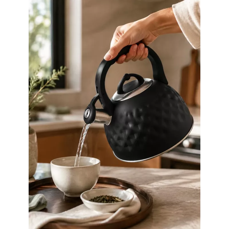 Chaleira Brock MWK 002 BK La Cuisinette 2,7L preta/aço inoxidável