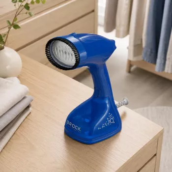 Ferro de engomar a vapor Brock PSI 2201 BL 1600 W base cerâmica 200 ml azul