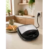 Máquina 3 em 1 Brock SSM 2004 SS sanduicheira, gofreira e máquina de frutos secos, 750W, preto/aço inoxidável