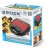 Máquina 4 em 1 Brock SSM 6004 RD sanduicheira/máquina de frutos secos/gofreiras e grelhador 750 W, vermelha