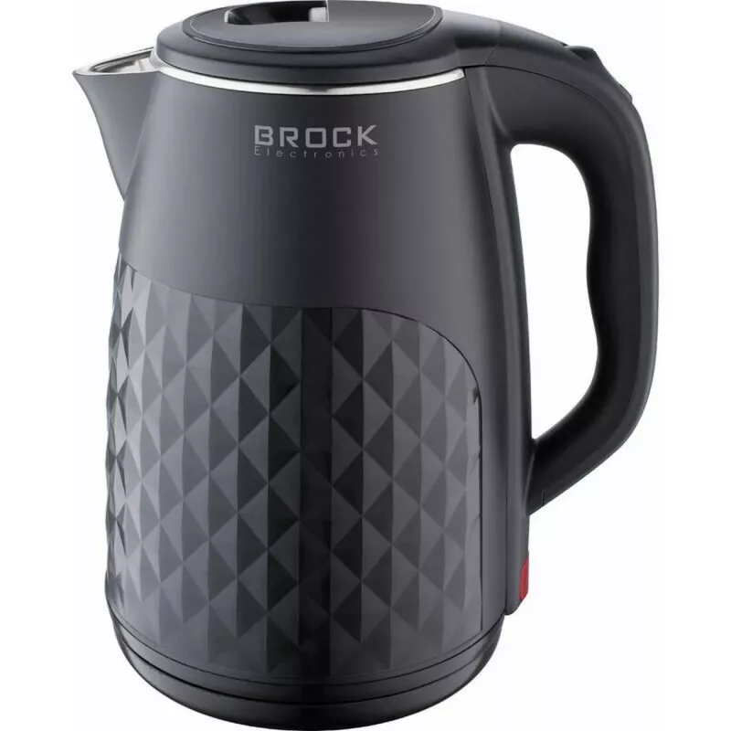 Chaleira elétrica Brock WK 0618 BK com parede dupla 1,8L 1500W, preta