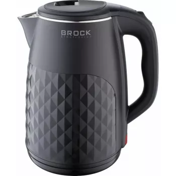 Chaleira elétrica Brock WK 0618 BK com parede dupla 1,8L 1500W, preta