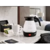 Brock WK 0904 BK Chaleira de viagem dobrável 0,5L 500W, preto/branco