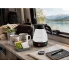 Brock WK 0904 BK Chaleira de viagem dobrável 0,5L 500W, preto/branco