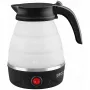 Brock WK 0904 BK Chaleira de viagem dobrável 0,5L 500W, preto/branco