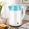 Chaleira elétrica Brock WK 5521 WH 1,8L 1500W branca/azul com base de 360°