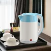 Chaleira elétrica Brock WK 5521 WH 1,8L 1500W branca/azul com base de 360°