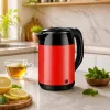 Chaleira elétrica Brock WK 5522 RD 1,8L 1500W preta/vermelha com base de 360°