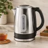Chaleira elétrica Brock WK 9903 SS 1,7L 2200W preto/aço inoxidável com base de 360°