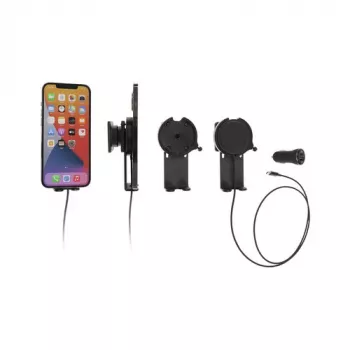 Brodit 216327 suporte ativo com carregador MagSafe e carregador para automóvel, preto