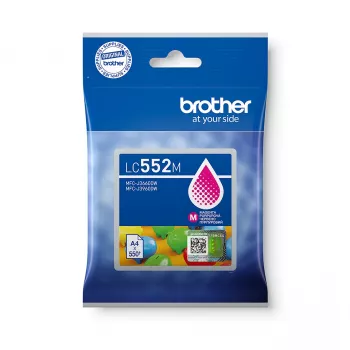 Tinteiro de tinta original Brother LC-552M Magenta Alcance padrão 500 páginas