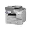 Impressora multifunções jato de tinta a cores Brother MFC-J5117DW A3 com impressão, cópia, digitalização, fax, duplex, Wi-Fi, Ethernet, USB, bandeja de papel para 250 folhas, ADF de 50 folhas, ecrã tátil, branca