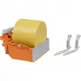 BRUDER 02353 basculante de três lados com caixa de carga e garfos, escala 1:16, verde/cinzento