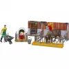 BRUDER bworld estábulo de vacas e vitelos com agricultor (multicolor)