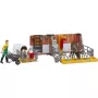 BRUDER bworld estábulo de vacas e vitelos com agricultor (multicolor)