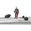 BRUDER bworld Bombeiro com acessórios (Azul/Amarelo) Figura de ação escala 1:16