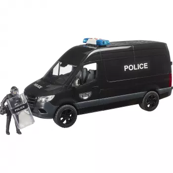 BRUDER bworld MB Sprinter Police Special Forces furgão 1:16 com luz e som