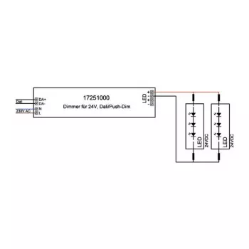 Driver LED Brumberg 17251000 DALI retangular branco 80W 230V 24V