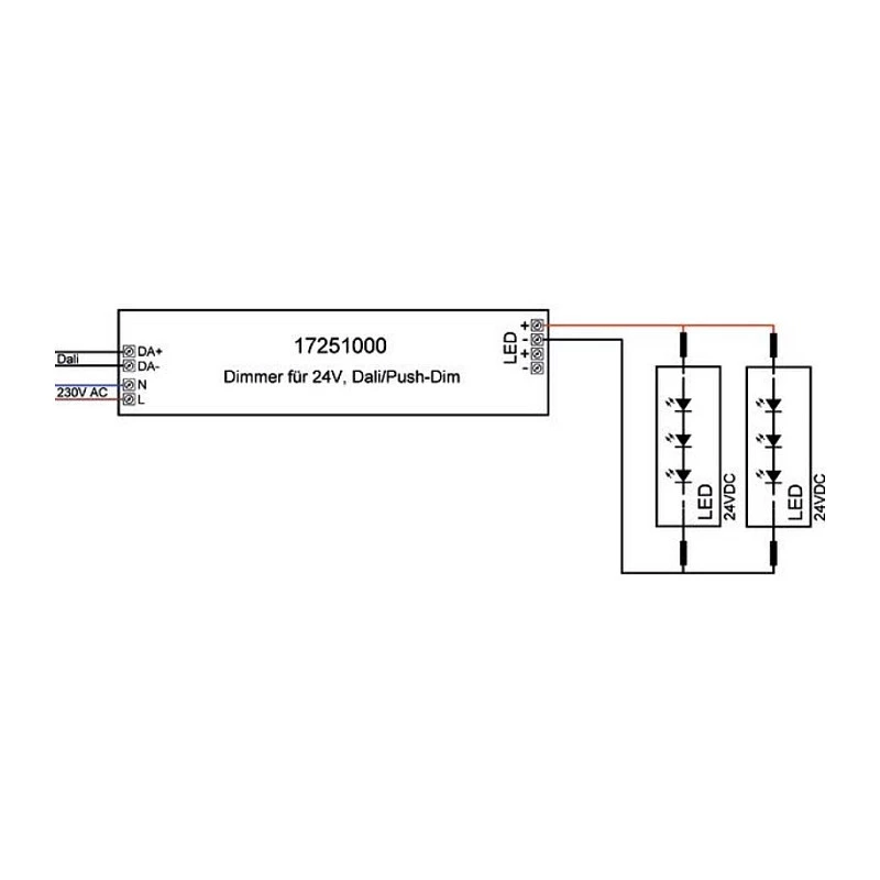 Driver LED Brumberg 17251000 DALI retangular branco 80W 230V 24V