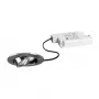 Brumberg 39363153 Conjunto de Focos LED Embutidos BB03 Redondo, 6W, 230V, Níquel, 3000K, Regulável por Corte de Fase, Orientável