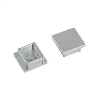 Brumberg 53039260 Conjunto de Terminais para Perfis LED QUALITYFLEX, Prata, Plástico