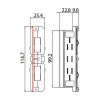 Brumberg 87114080 Conector elétrico preto