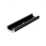Conector longitudinal BRUMBERG 87116080 para sistema de calha de 3 fases, preto