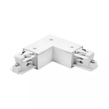 Brumberg 87126070 ONETRACK DALI SL conector de canto de 90° de 3 fases para iluminação de calha, branco