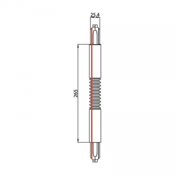 Brumberg 87131080 Conector flexível para calha trifásica, preto